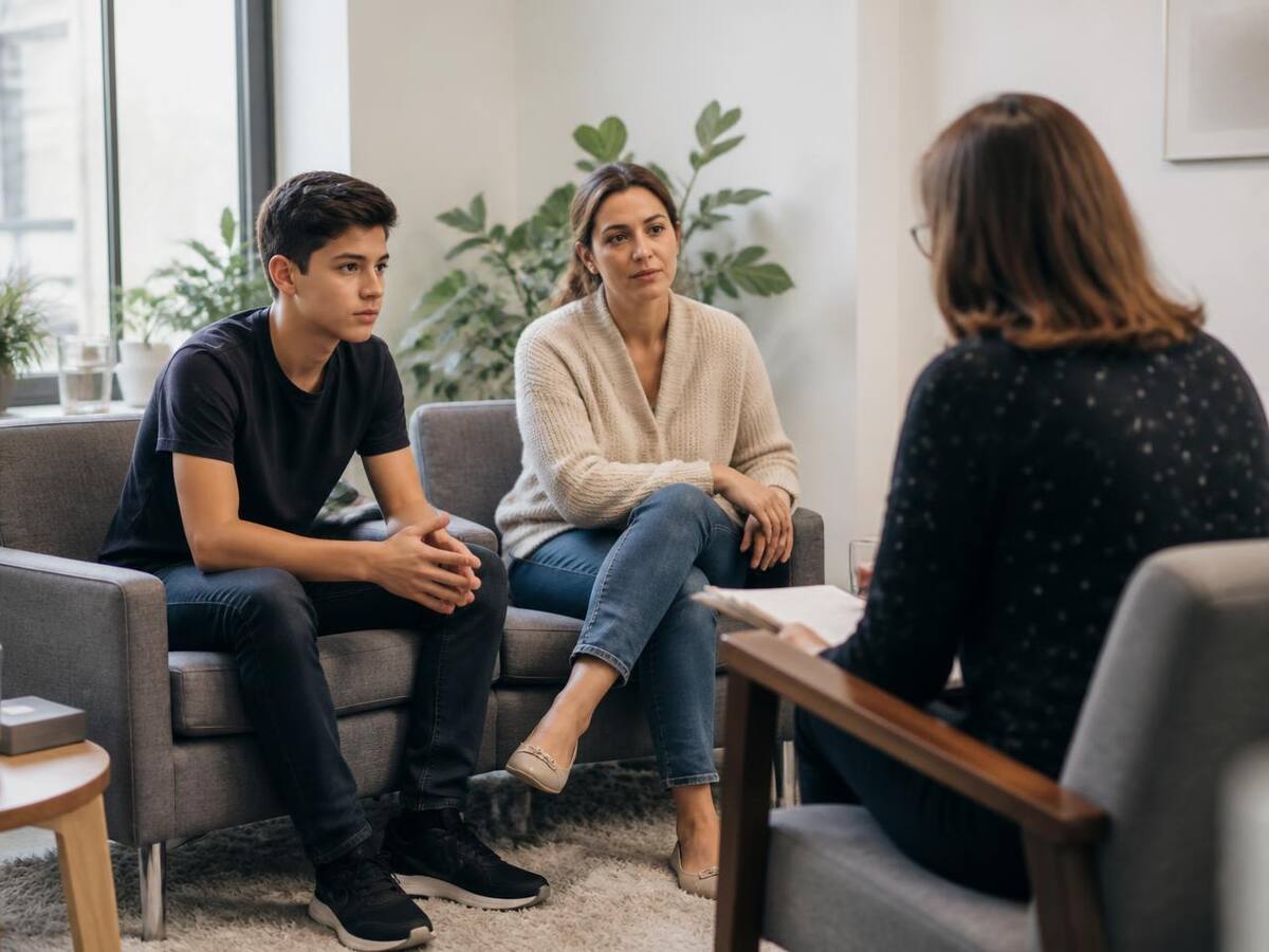 Family Therapy session in a Tupelo area counseling office