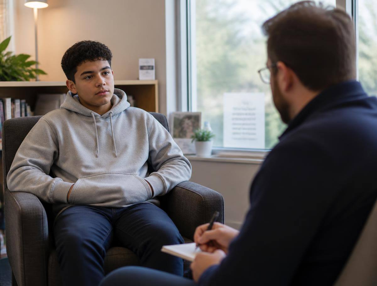 Teen Counseling session in a Tupelo area counseling office